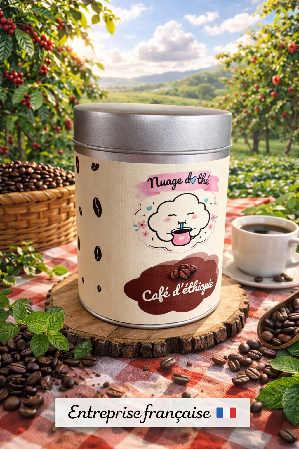 Café moulu d'Éthiopie